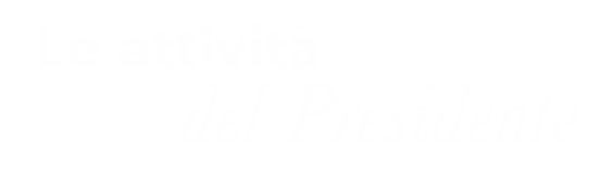 Le attività del presidente