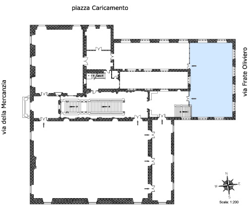 Planimetria della sala del capitano