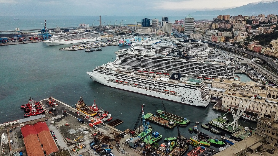 La ripresa delle crociere nel porto di Genova