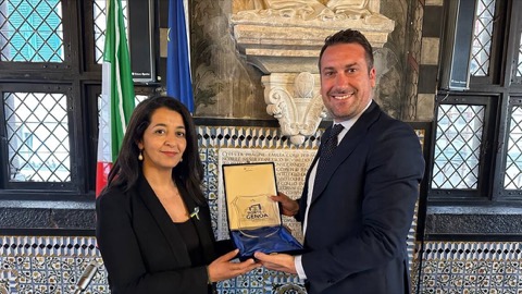 Commissione parlamentare europea in visita al Porto di Genova