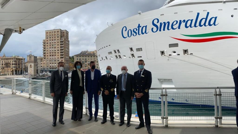 Costa Smeralda sets sail from Savona