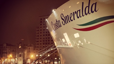 Primo scalo a Savona di Costa Smeralda, nuova nave di Costa Crociere alimentata a LNG