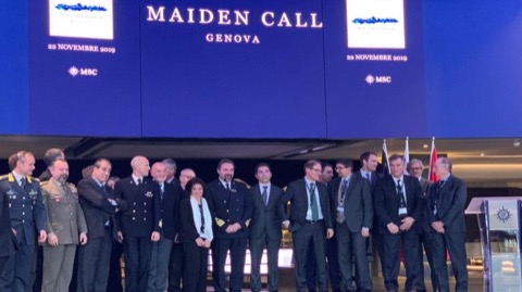 Maiden Call a Genova per MSC Grandiosa