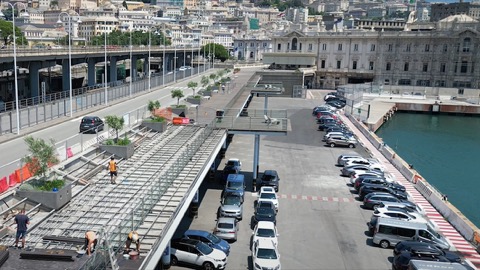 Al via il Refitting della passeggiata panoramica del polo crociere Genova