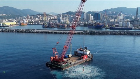 New Open-Sea Breakwater, seabed consolidation takes shape