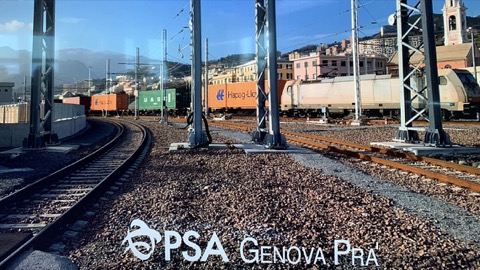 Inauguration second rail track into PSA Genova Pra’