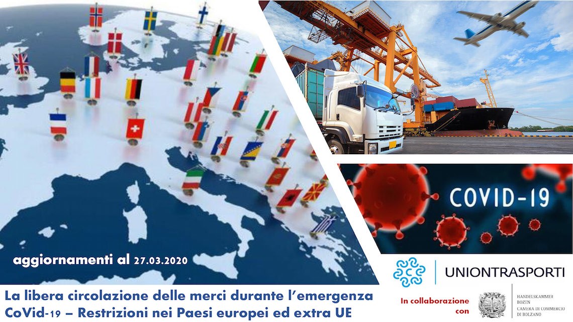 Covid-19: Keep freight moving freely in EU/extra EU