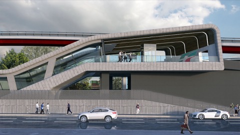 The new Erzelli railway station takes shape