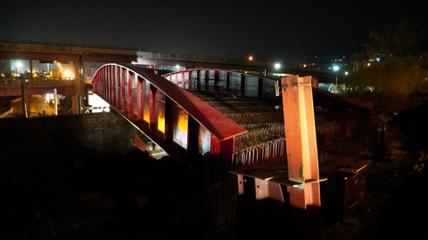 Installation of new Pionieri e Aviatori dItalia Viaduct completed