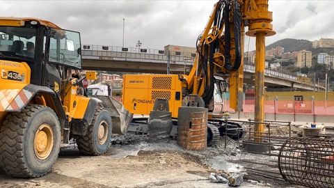 Gettate le basi del nuovo viadotto di Pra