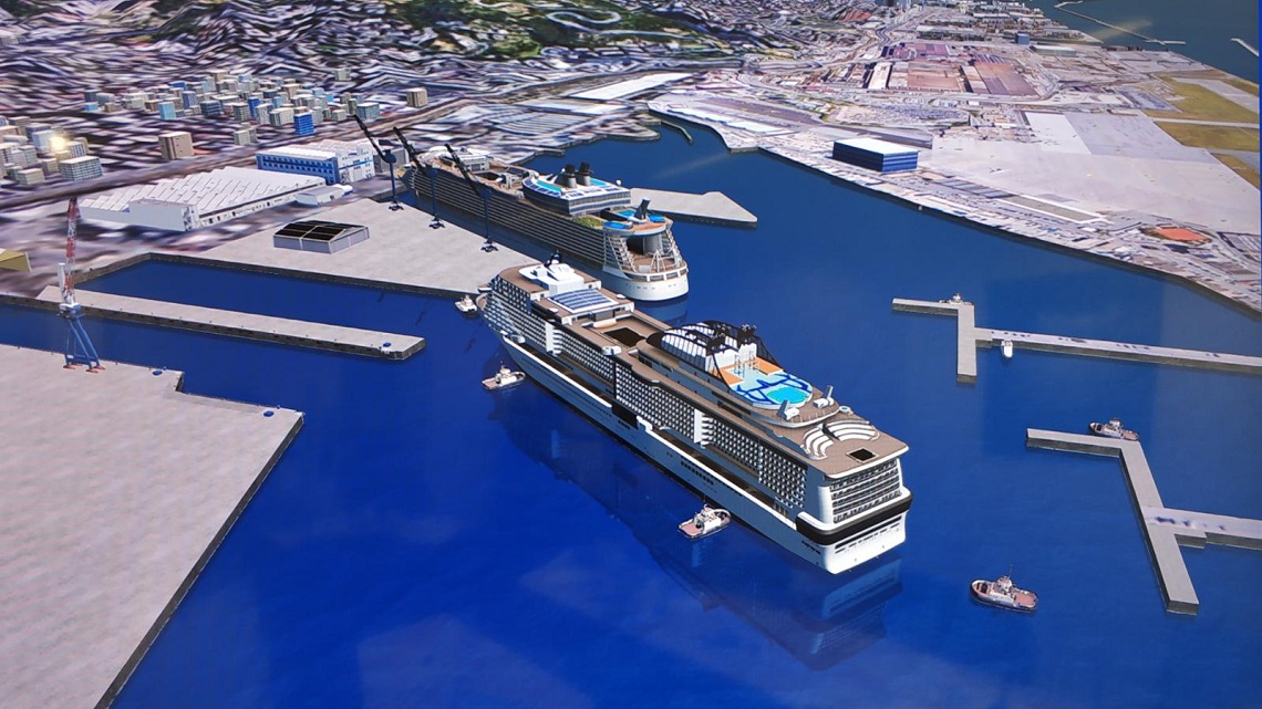 Genoa-Sestri shipyard expansion: real-time ship simulations in Wallingford