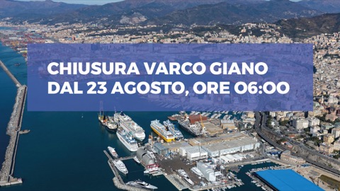 Varco Giano, chiuso dal 23 agosto per potenziamento security